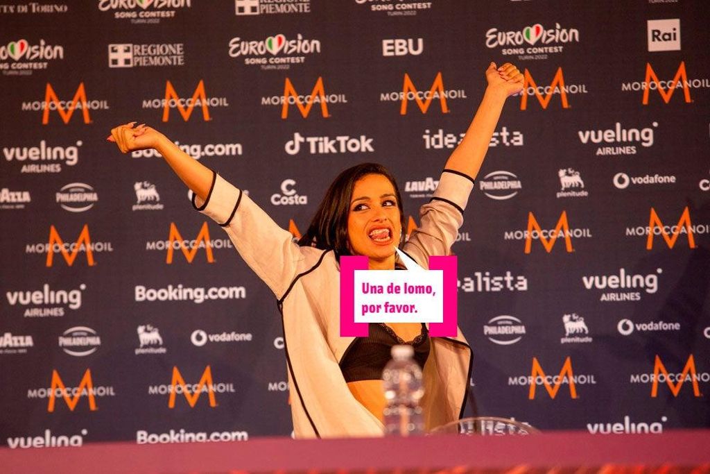 Chanel Terrero en la rueda de prensa de Eurovisión