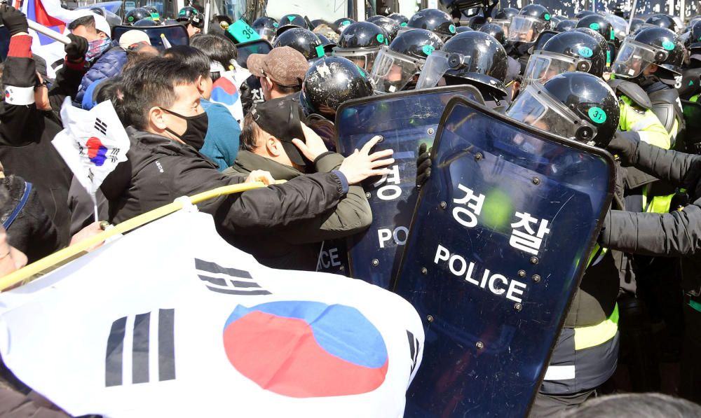 Protestas tras la destitución de la presidente surcoreana, Park Geun-hy