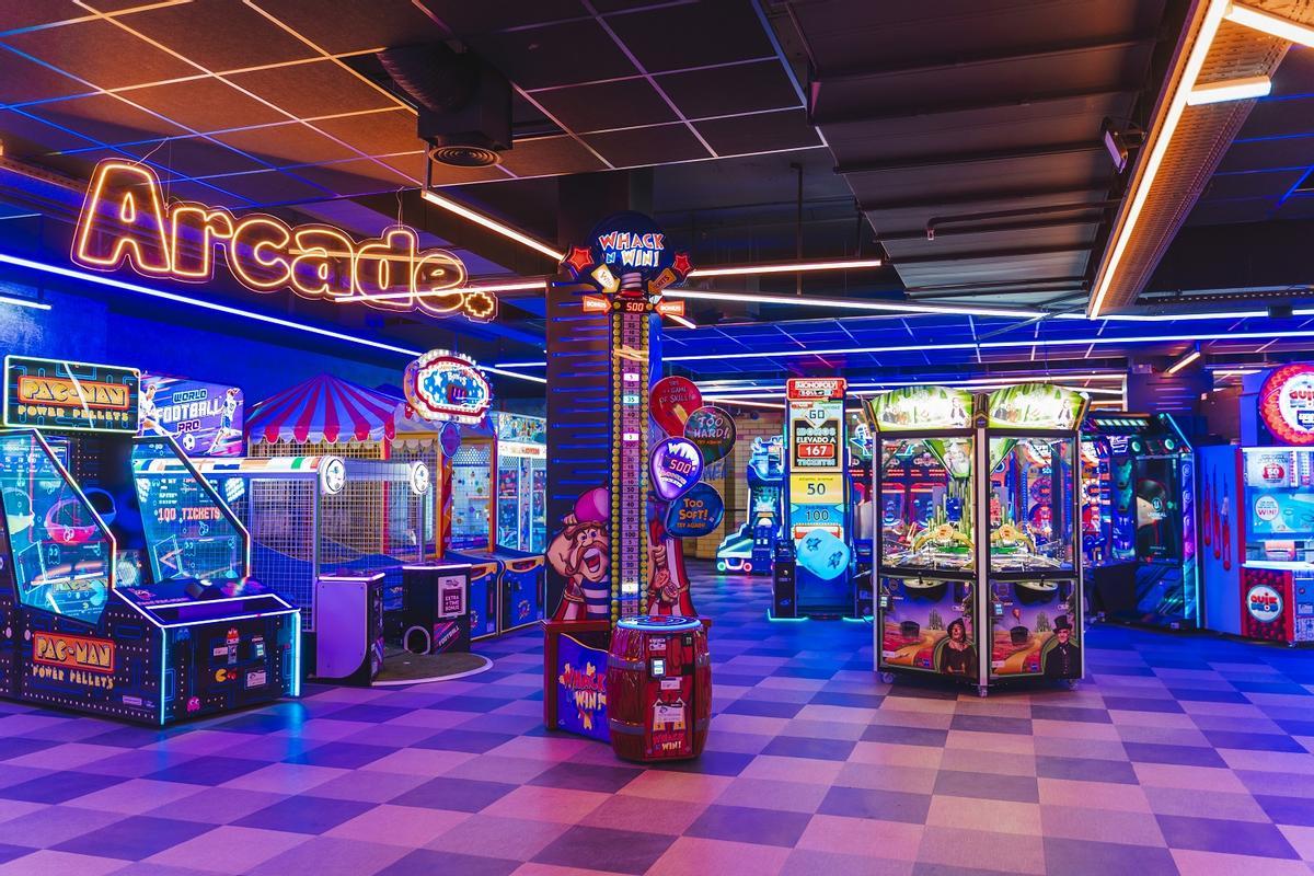 La Zona Arcade de Ilusiona, en el centro comercial Málaga Plaza.
