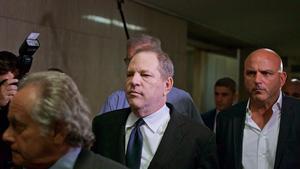 09 July 2018, US, New York: Harvey Weinstein (C) arrives at New York Criminal Court for another day of jury deliberations in his sexual assault trial in the Manhattan borough of New York City. Harvey Weinstein was sentenced to 23 years in prison by a judge in a Manhattan court on Wednesday following his recent rape conviction in a high-profile trial that was hailed as a victory for the #MeToo movement against sexual assault. Photo: Wes Bruer/ZUMA Wire/dpa