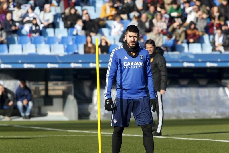 Partido de entrenamiento del Real Zaragoza en La Romareda