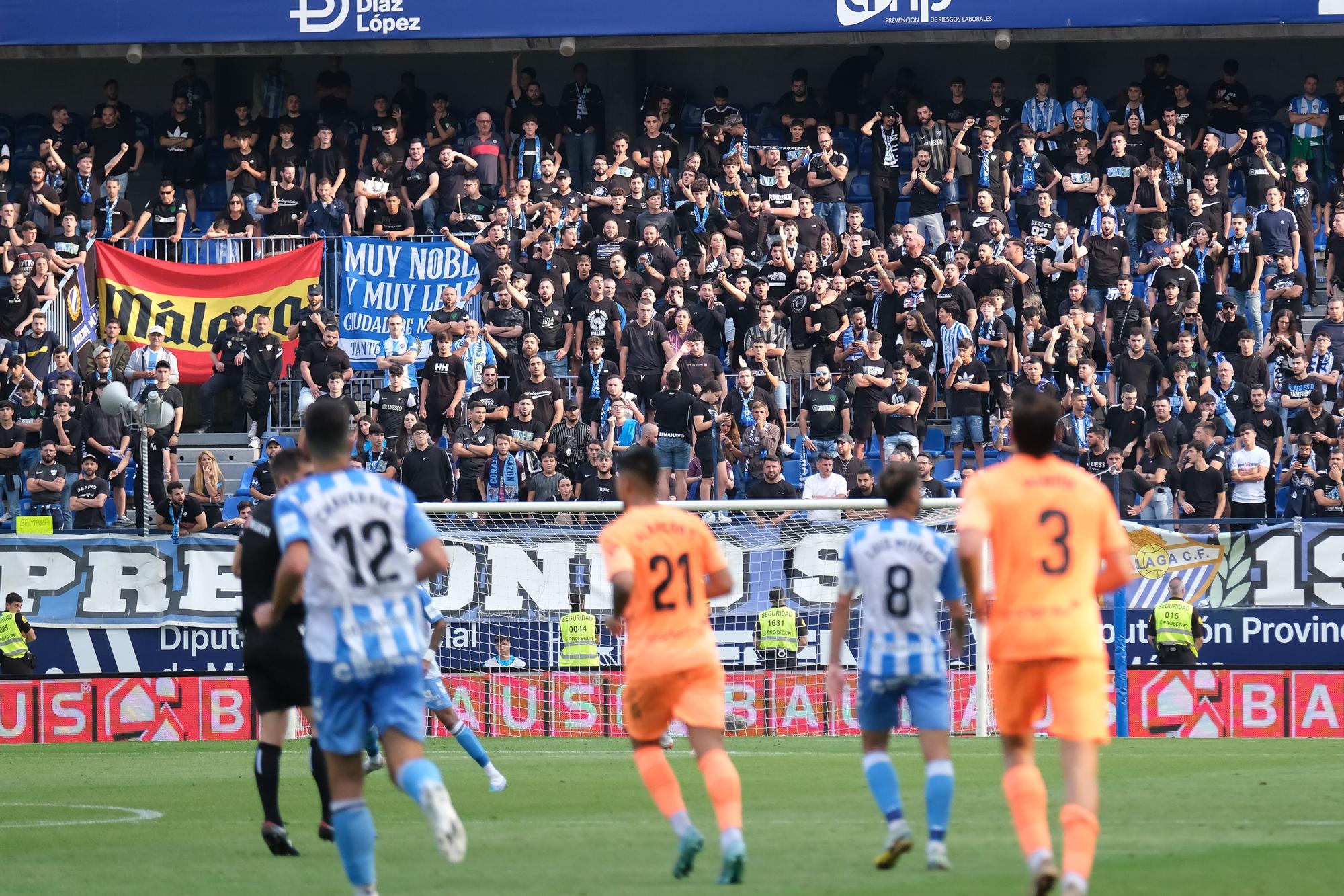 El Málaga CF - UD Ibiza, último partido de la Liga 22/23, en imágenes