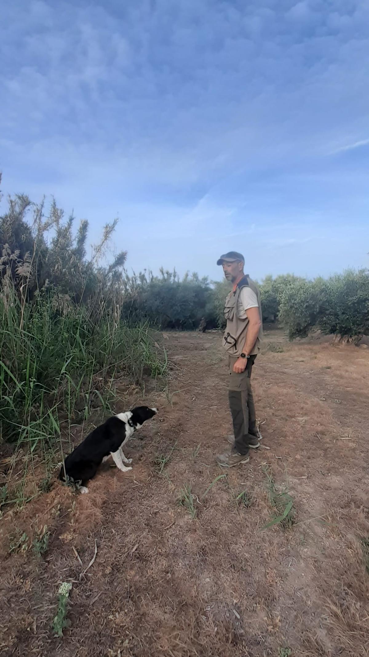 Intervención de la Unidad Canina Especializada de la Junta de Andalucía.