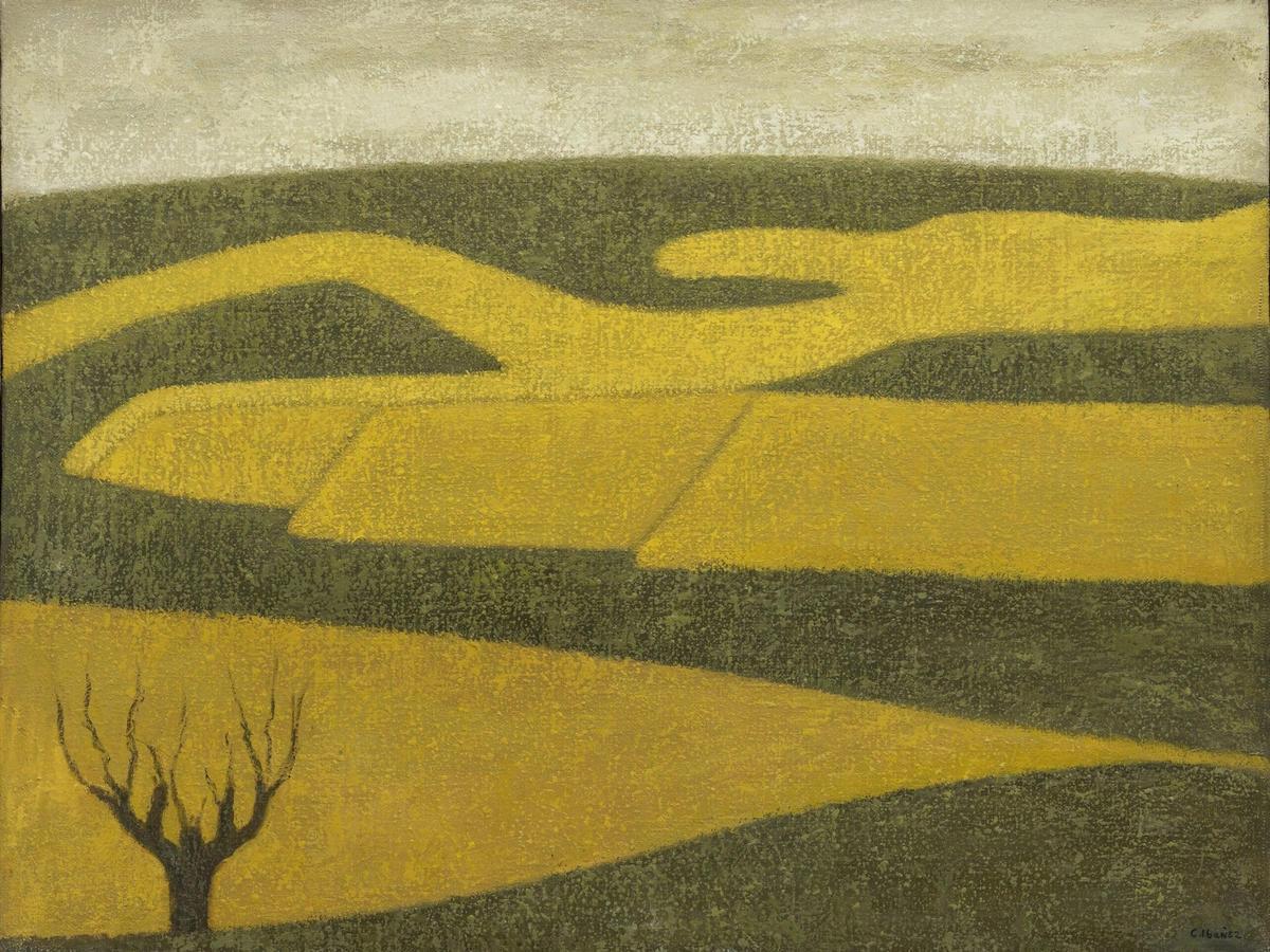 L'obra "Castilla" pintada per Concha Ibáñez.