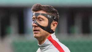 Warsaw (Poland), 23/03/2026.- Polands Robert Lewandowski attends the teams training session in Warsaw, Poland, 23 March 2026. Poland will face Albania in the 2026 FIFA World Cup play-off on 26 March in Warsaw. (Mundial de Fútbol, Polonia, Varsovia) EFE/EPA/Leszek Szymanski POLAND OUT. POLAND OUT