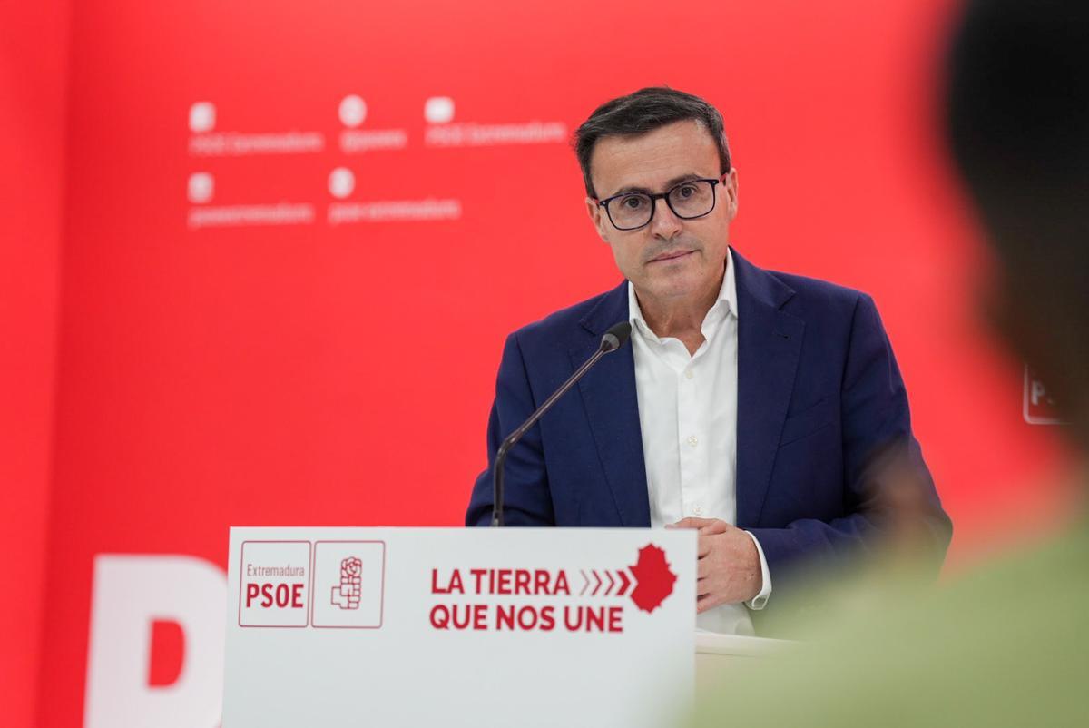 El secretario general del PSOE, Miguel Ángel Gallardo, en una imagen de archivo