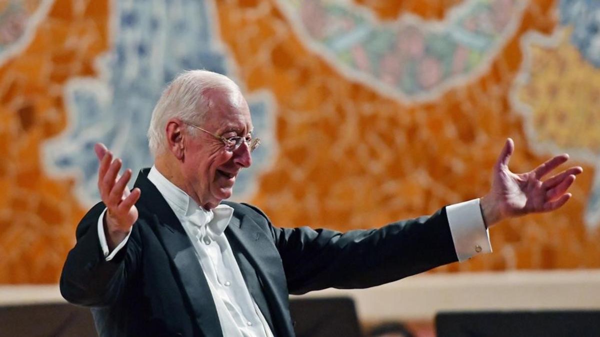 William Christie, en la interpretación de 'El Mesías' en el Palau de la Música.