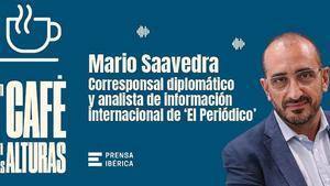 El periodista Mario Saavedra, protagonista en Un café en las alturas.