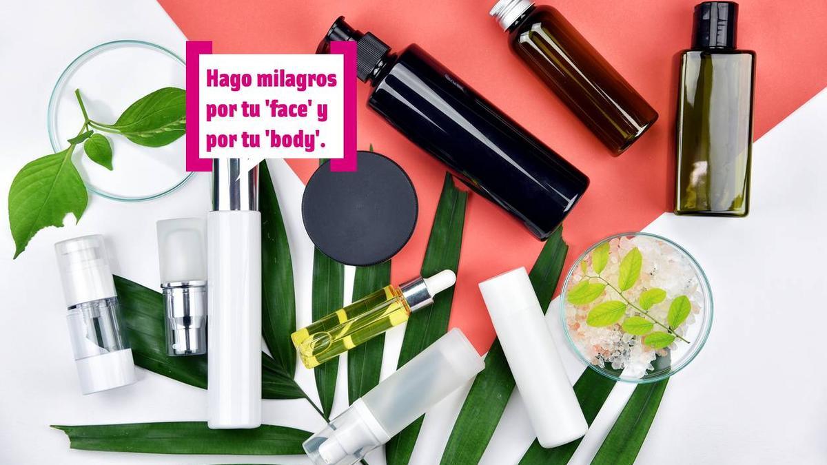 Bodegón de cosméticos sin marca