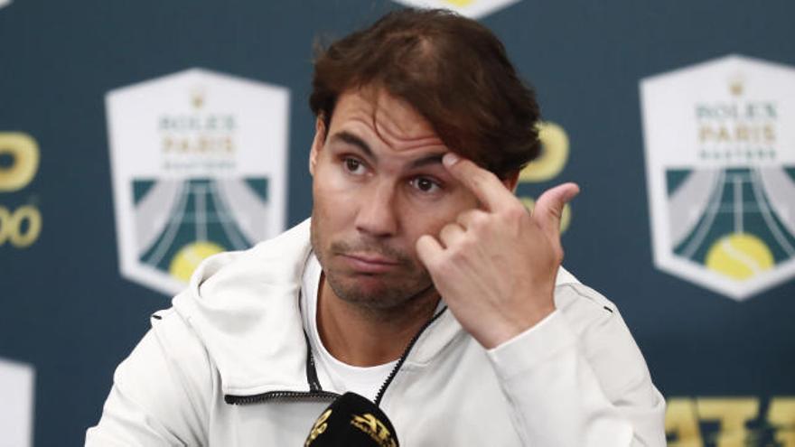 Rafa Nadal, en rueda de prensa