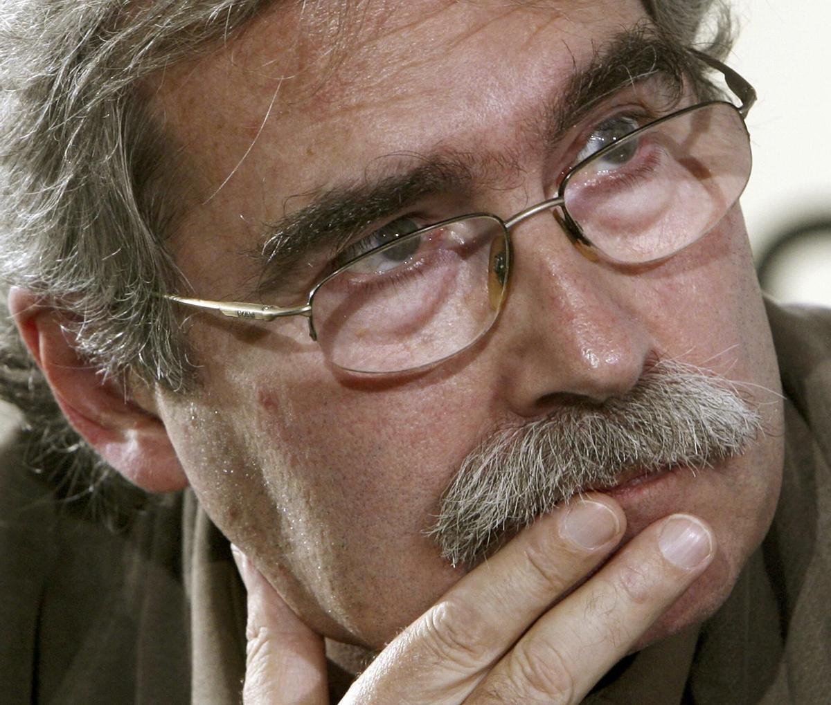 Jaume Cabré, retratado en la Feria de Fráncfort de 2007 en la que la literatura catalana fue la invitada oficial y su proyección se disparó en el país germano.