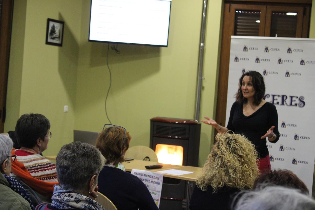 Taller sobre salud mental celebrado en Rionegro del Puente