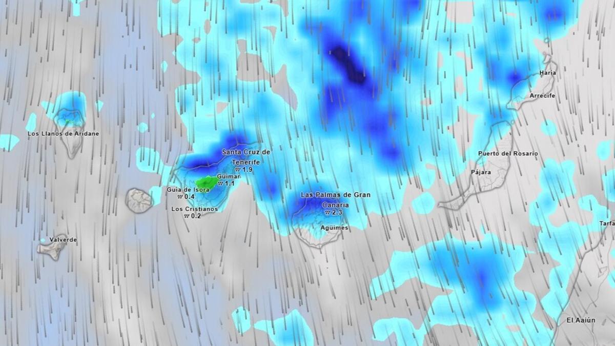 Previsión meteorológica durante la madrugada del sábado