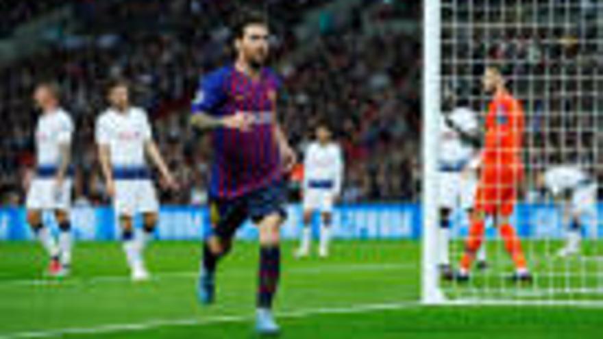 Messi lidera un Barça que es troba còmode   a la Lliga de Campions