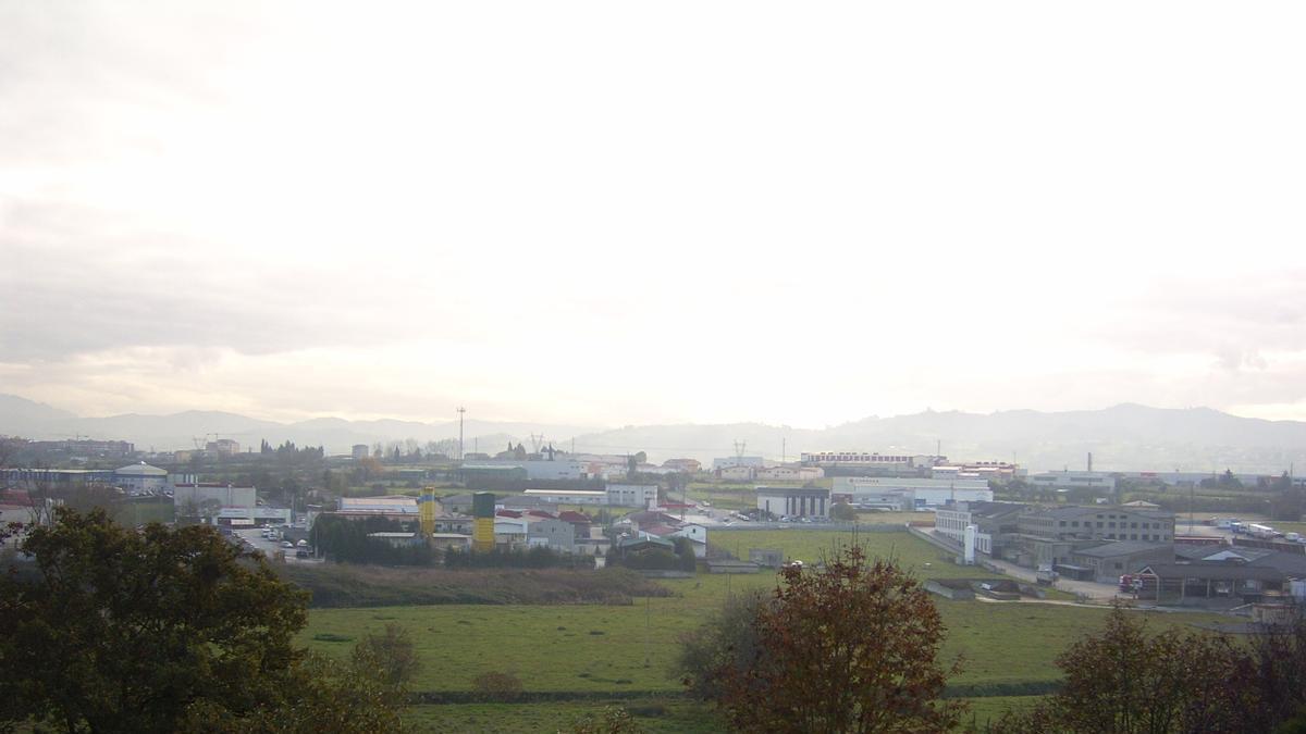 Vista general del polígono de La Barreda, en Noreña