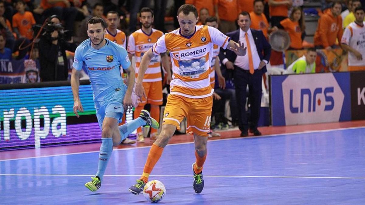 El eslovaco Tomas Drahovsky destrozó al Barça con un `hat-trick¿