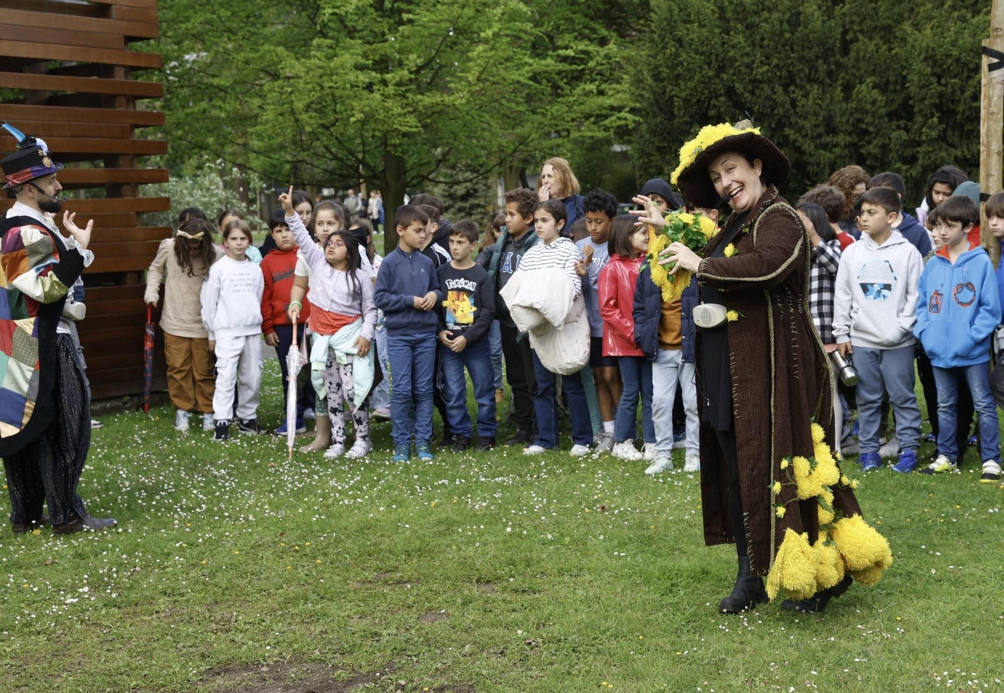 EN IMÁGENES: Así han sido las visitas teatralizadas por el Parque Ferrera de Avilés