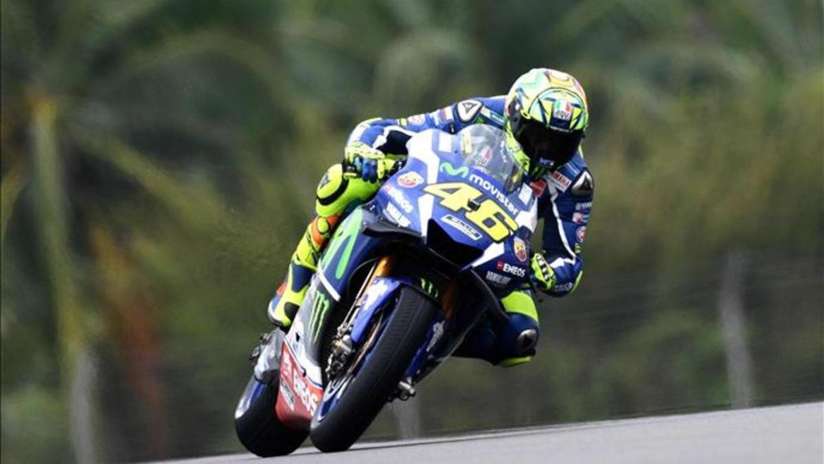 Valentino Rossi, este viernes en Sepang