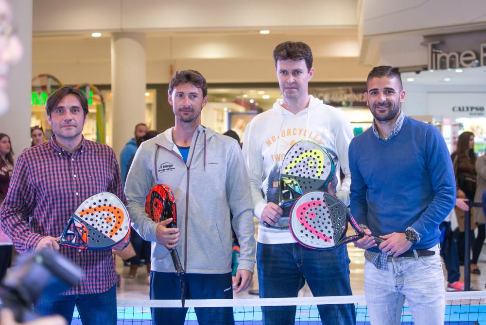 El excampeón de Roland Garros arropa la presentación del I Open Pádel Cope junto a representantes del Hércules y el HLA Lucentum