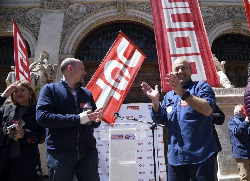 Fotod de la manifestación 1 de mayo- Día del trabajador