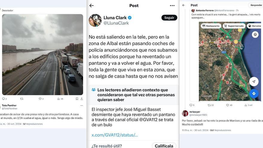 Una lluvia de bulos ha empeorado el aguacero en las zonas afectadas