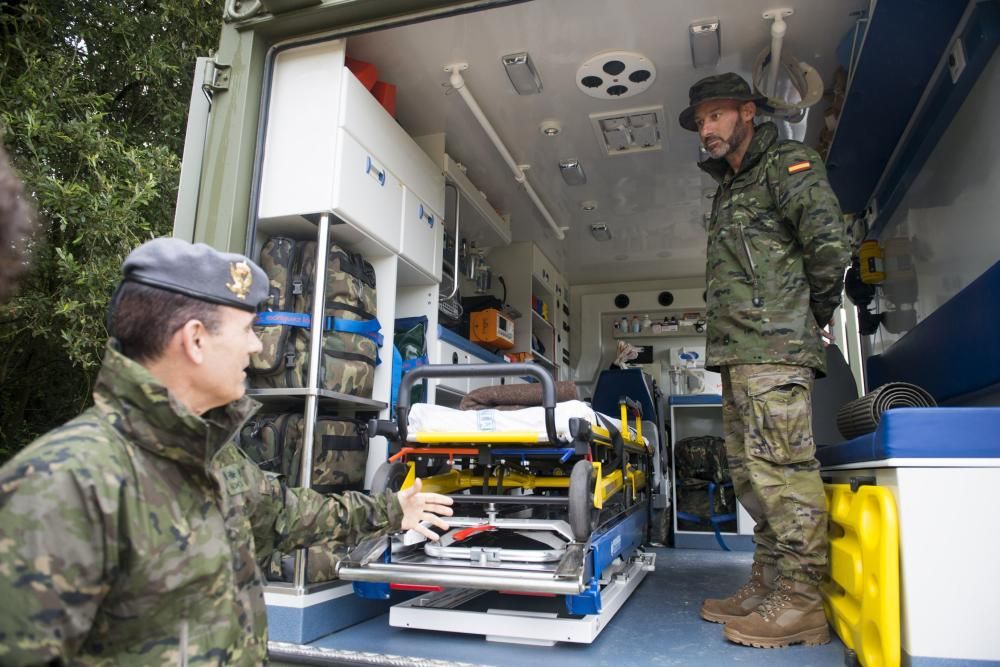 De patrulla con los soldados asturianos