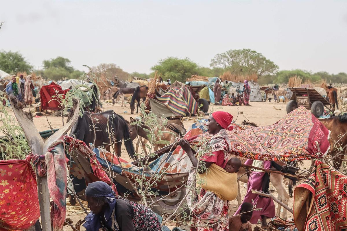 Éxodo de refugiados sudaneses hacia El Chad