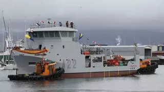 Freire bota el «A22 Proserpina», alta tecnología viguesa para la Armada Española