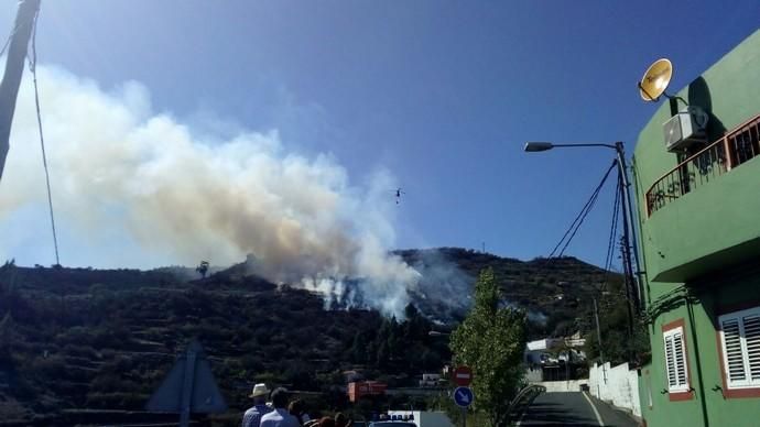 Incendio declarado en Cazadores