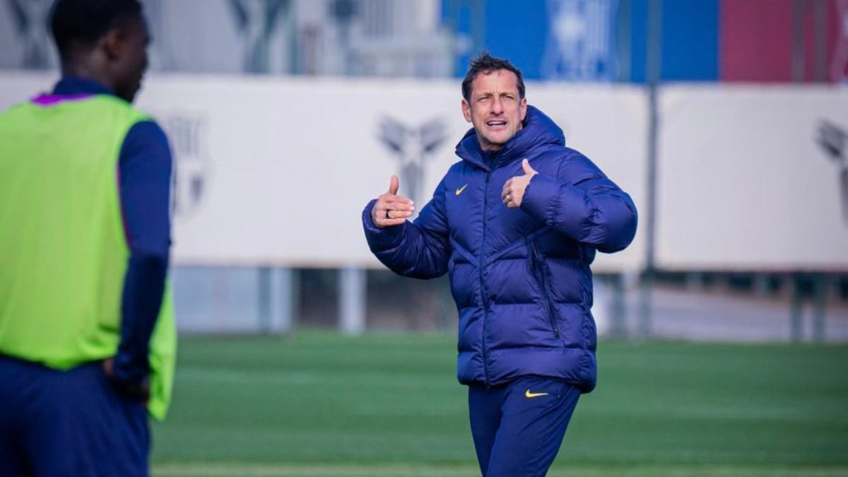 Juliano Belletti ha preparado a fondo la visita del filial al campo del Atlético Baleares