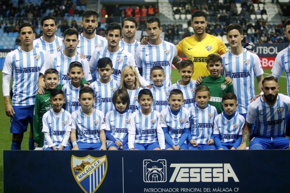 Partido del Málaga CF y la Ponferradina en La Rosaleda.