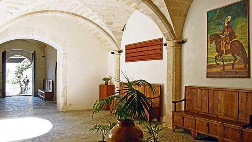 Vista del interior del Palau Reial, que había ejercido de convento de las monjas concepcionistas.