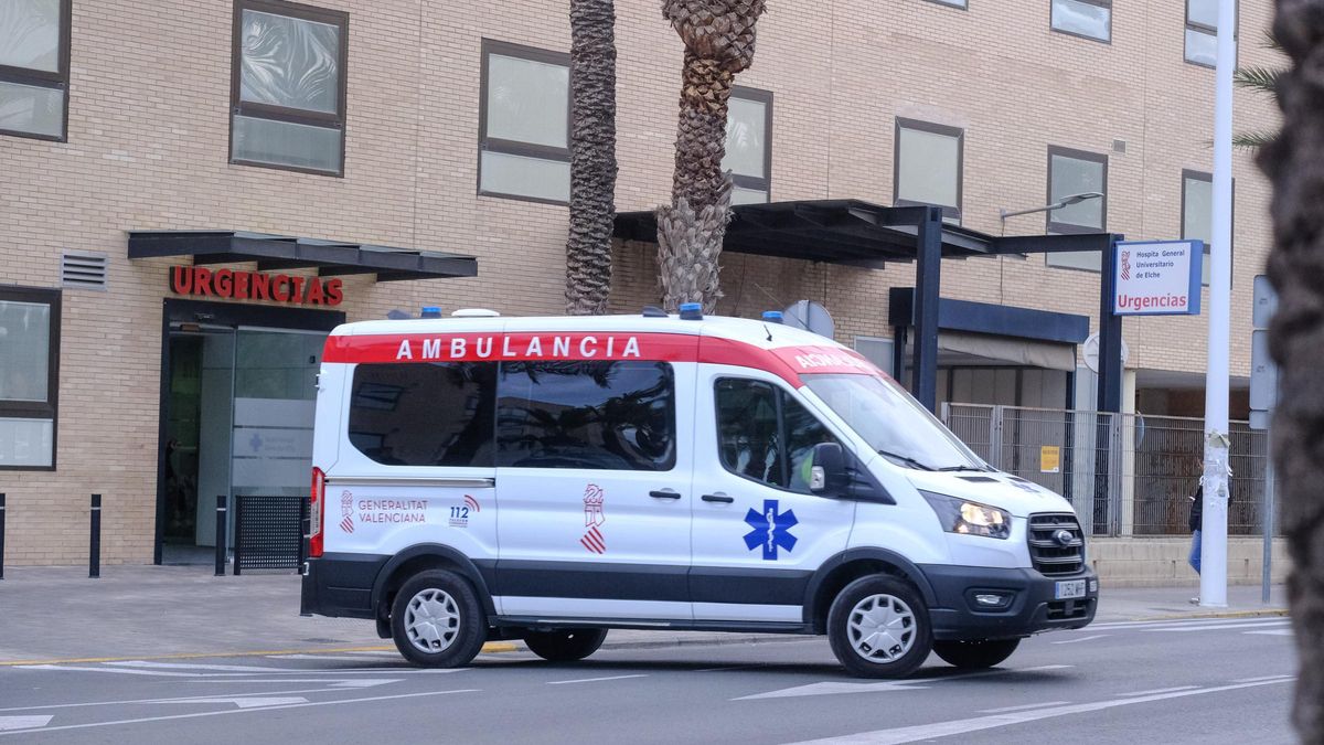 La mujer fue atendida en las Urgencias del Hospital General de Elche