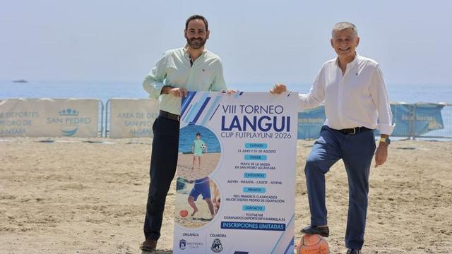 Presentación, ayer, del Torneo Langui Cup Futplayuni, en San Pedro.