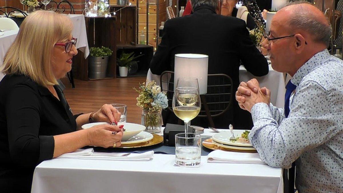 Amparo y Tomás en 'First Dates'