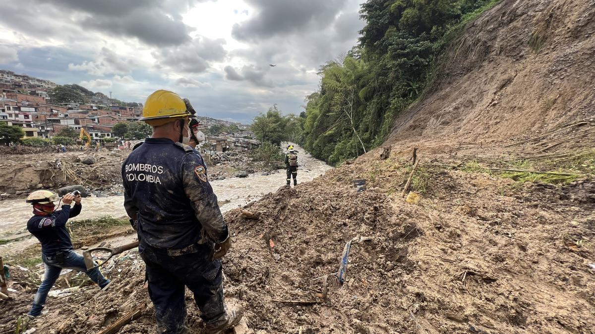 Imagen de archivo de un deslizamiento de tierra en Colombia.
