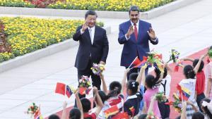 Xi y Maduro durante su encuentro. 