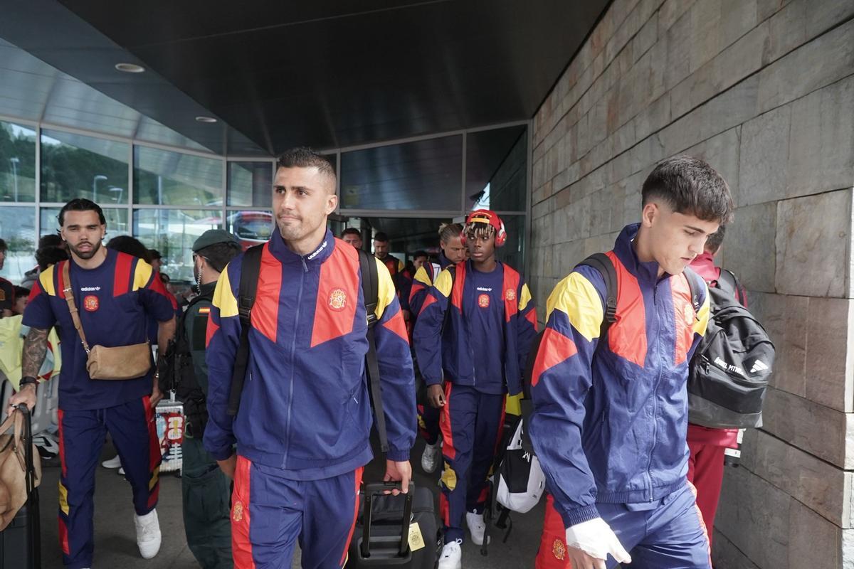 Llegada de la Selección Española a A Coruña Llegada de la Selección Española a A Coruña