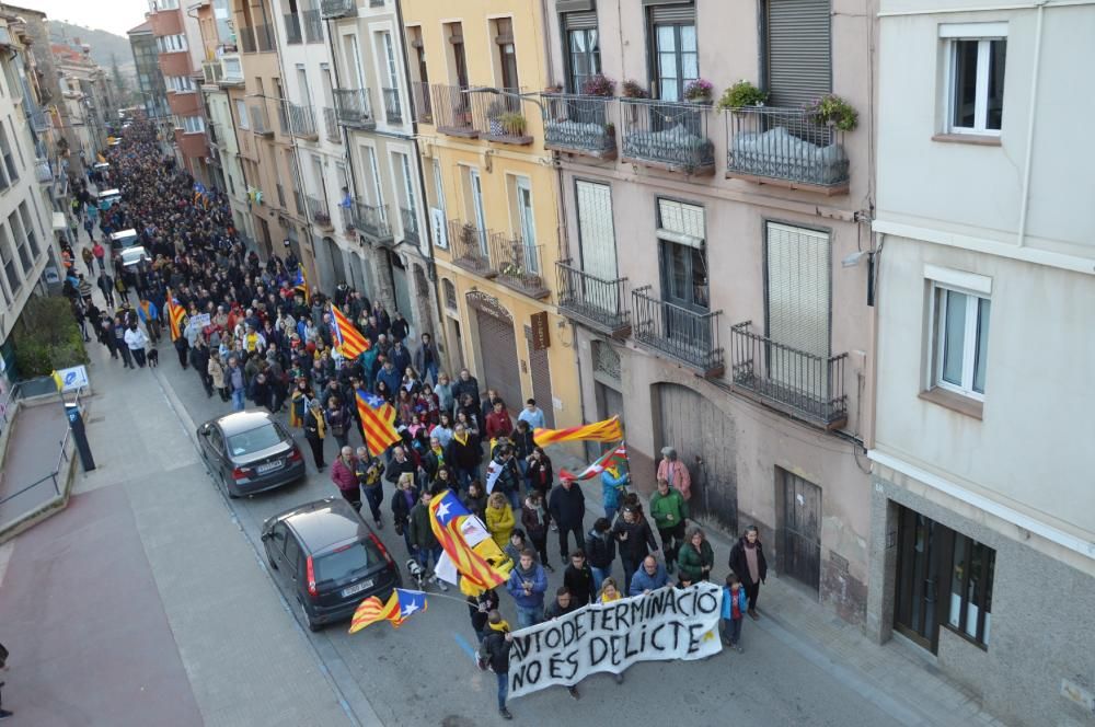 Berga omple els carrers amb una de les mobilitzaci