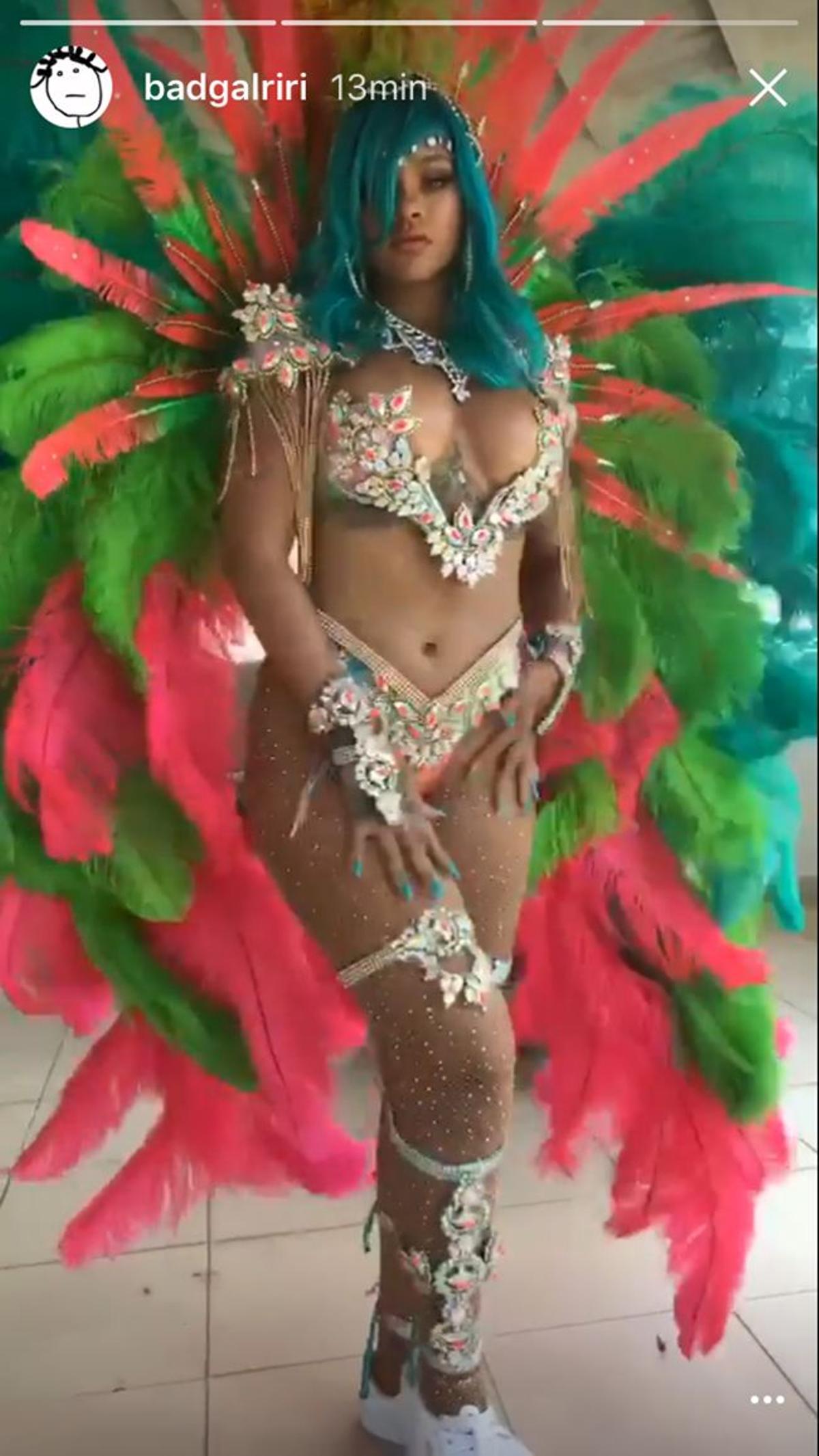 Rihanna en el festival Crop Over de Barbados