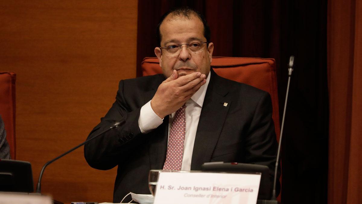 Joan Ignasi Elena, en su comparecencia en el Parlament