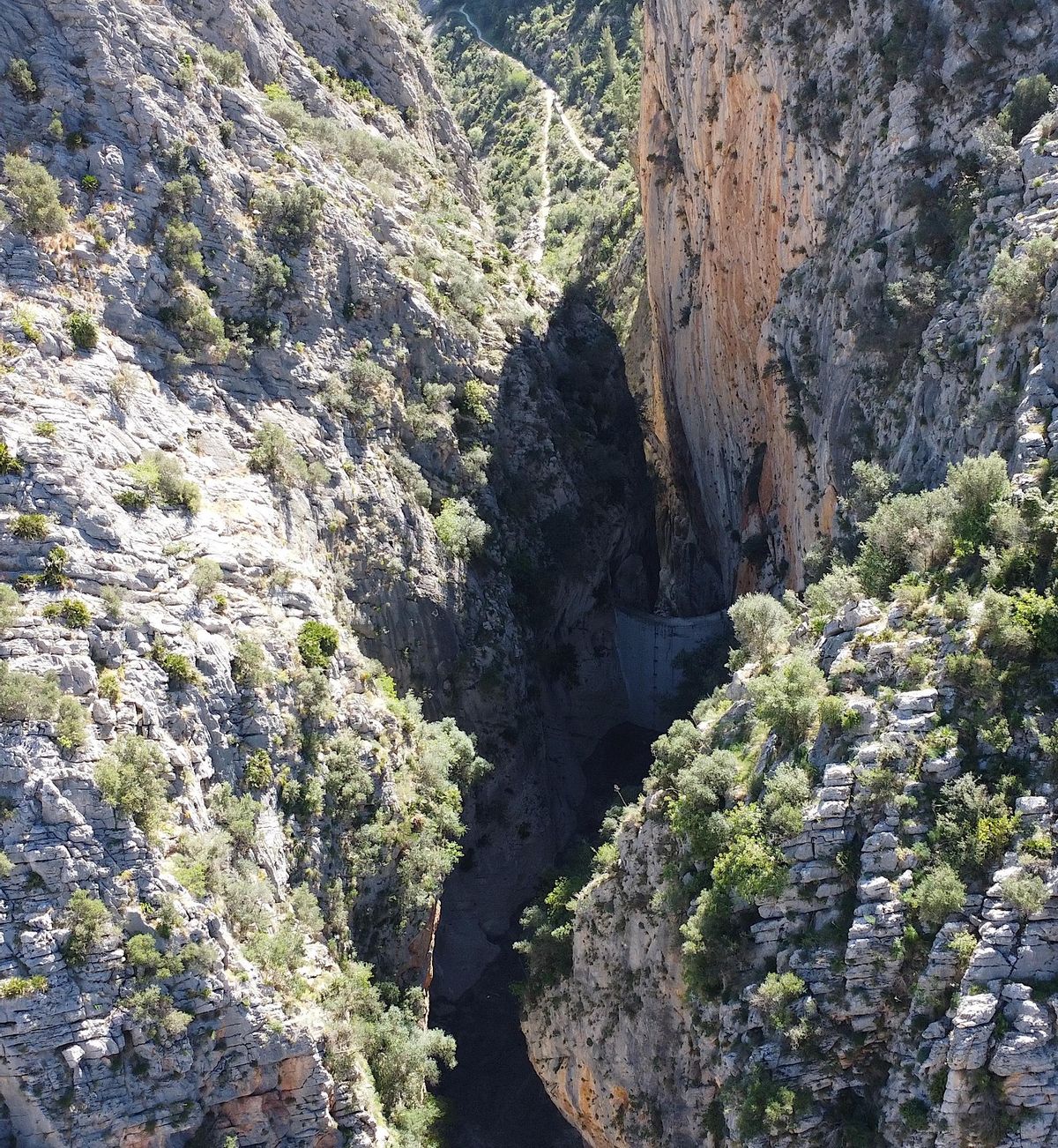 Ubicación de la presa de Isbert.