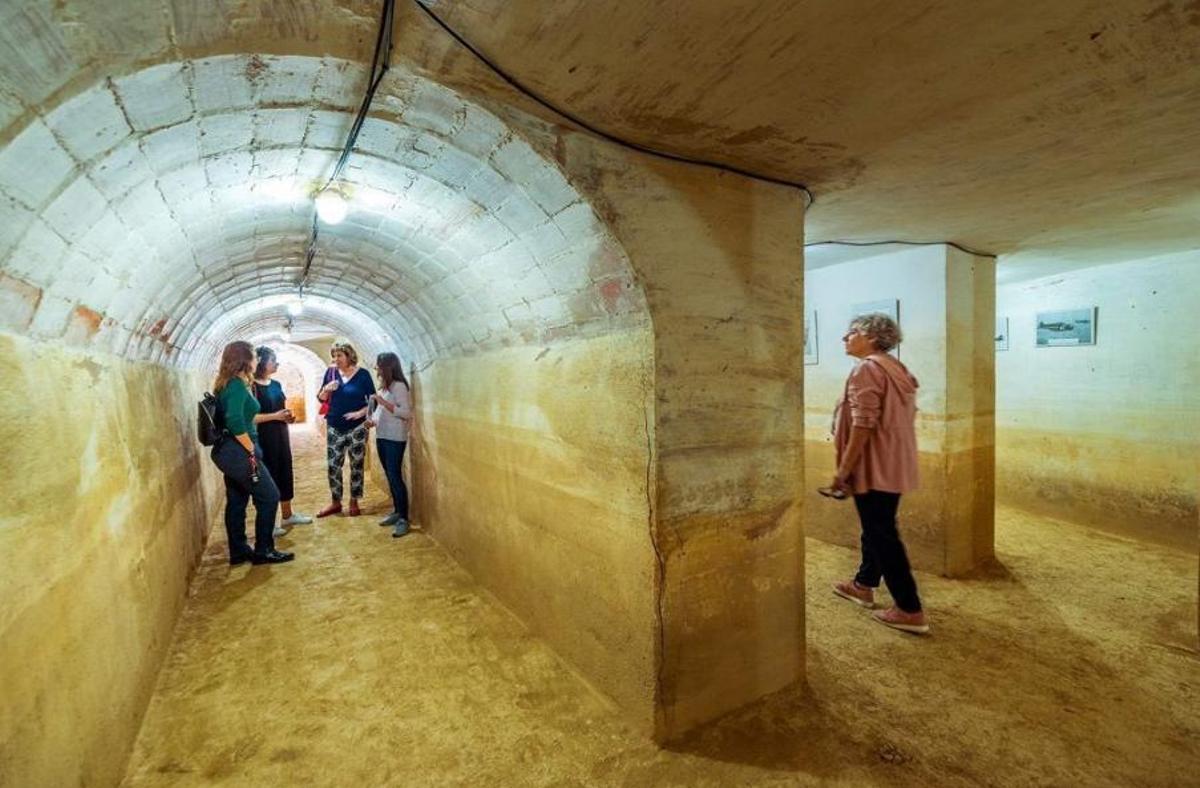 Refugi aèri, part de la visita històrica organitzada pel celler.