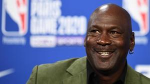 Michael Jordan, en una rueda de prensa como propietario de los Charlotte Hornets.