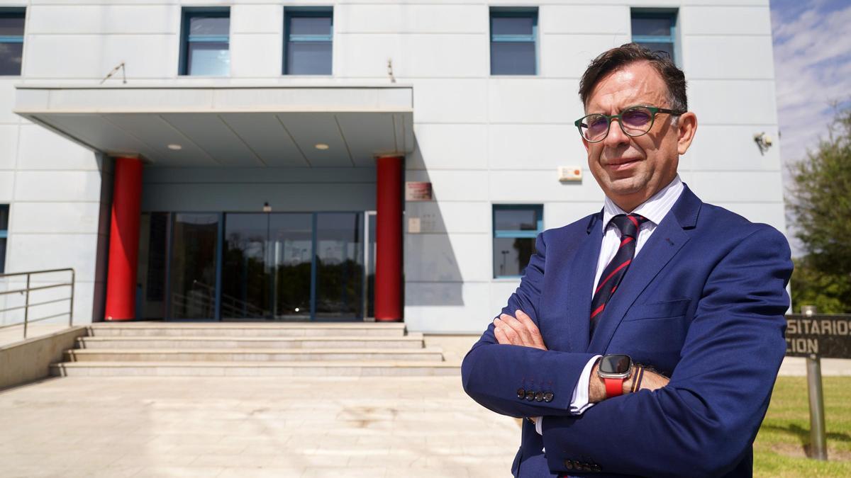 El presidente del Cluster Smart City, Miguel Ángel Romero, en la sede del Málaga TechPark (PTA).