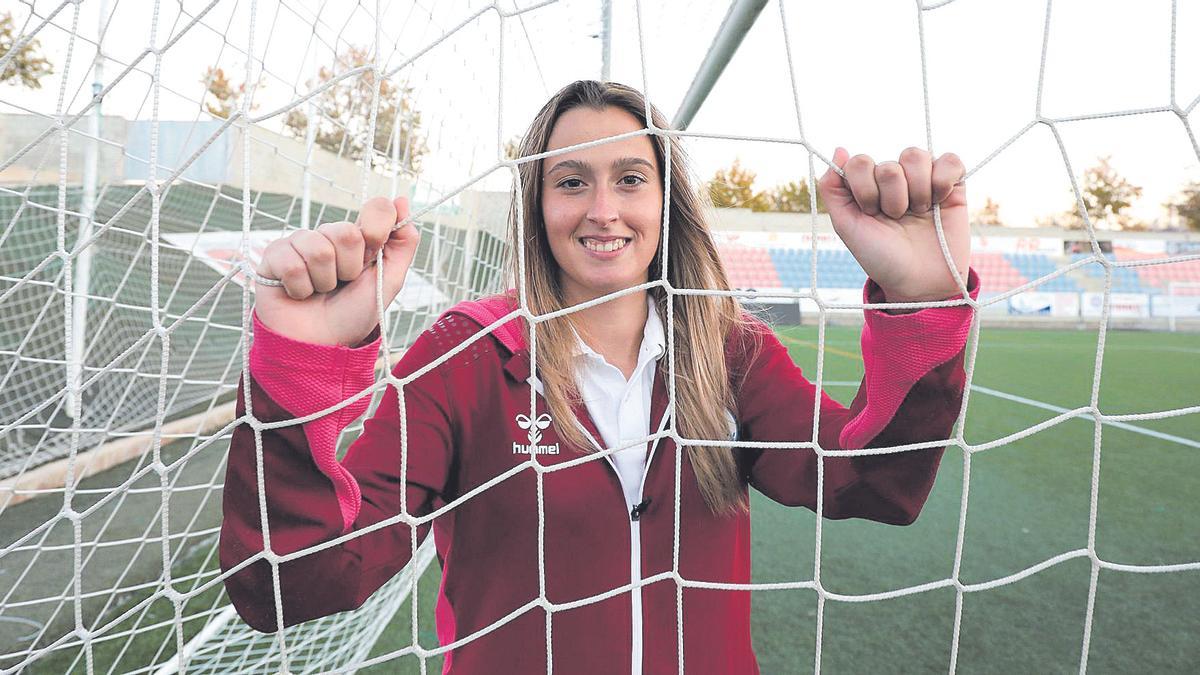 Teresa Rey, jugadora del Zaragoza Club de Fútbol Femenino.