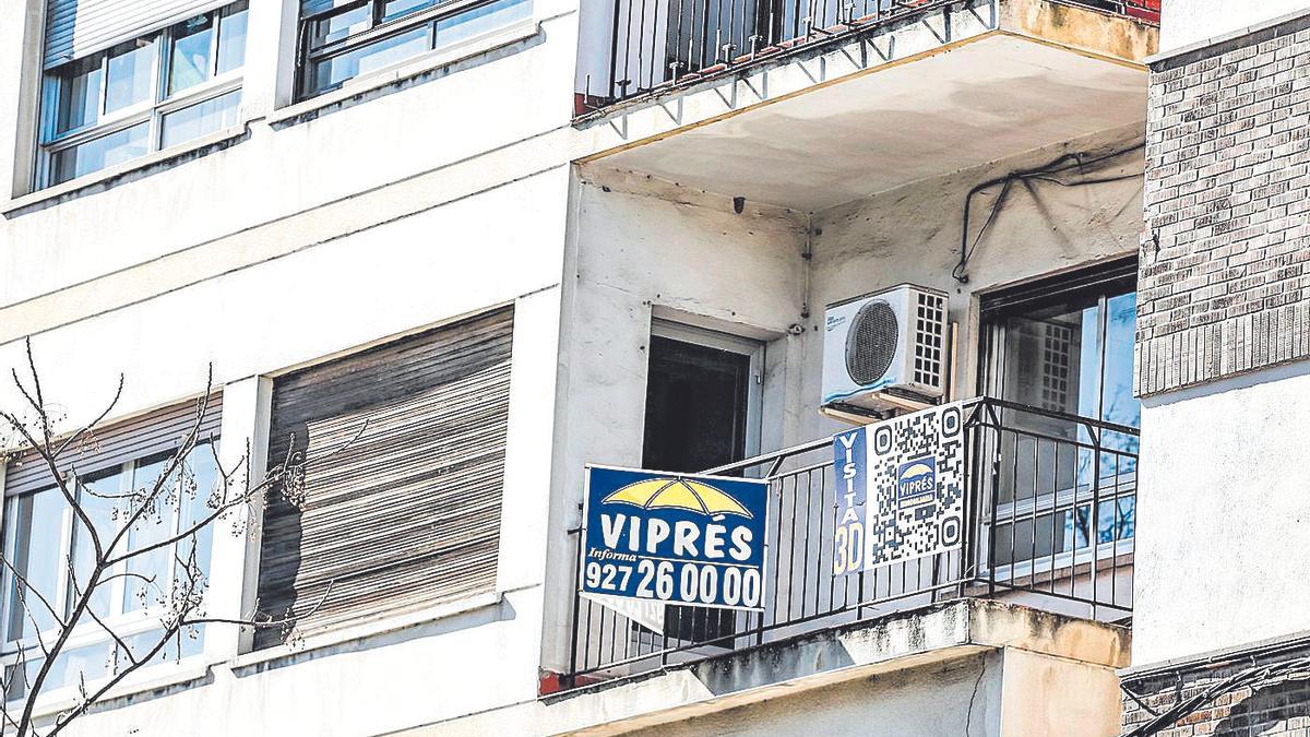 Un piso en alquiler en Cáceres.