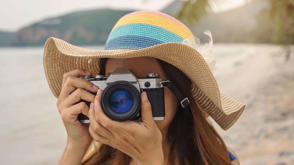 Una chica de vacaciones