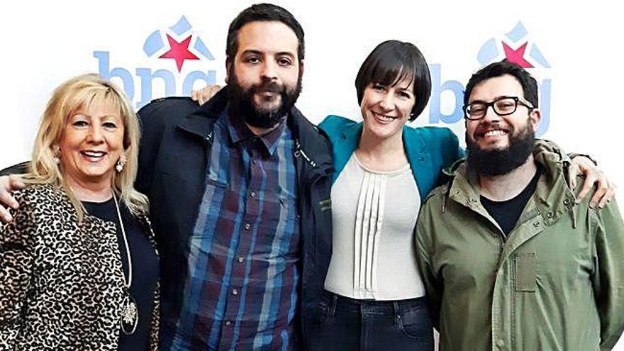 Loli García, Dani Carballada, Ana Pontón y Brais Cubeiro.