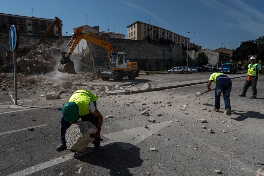 Derribo para liberar la muralla en Zamora